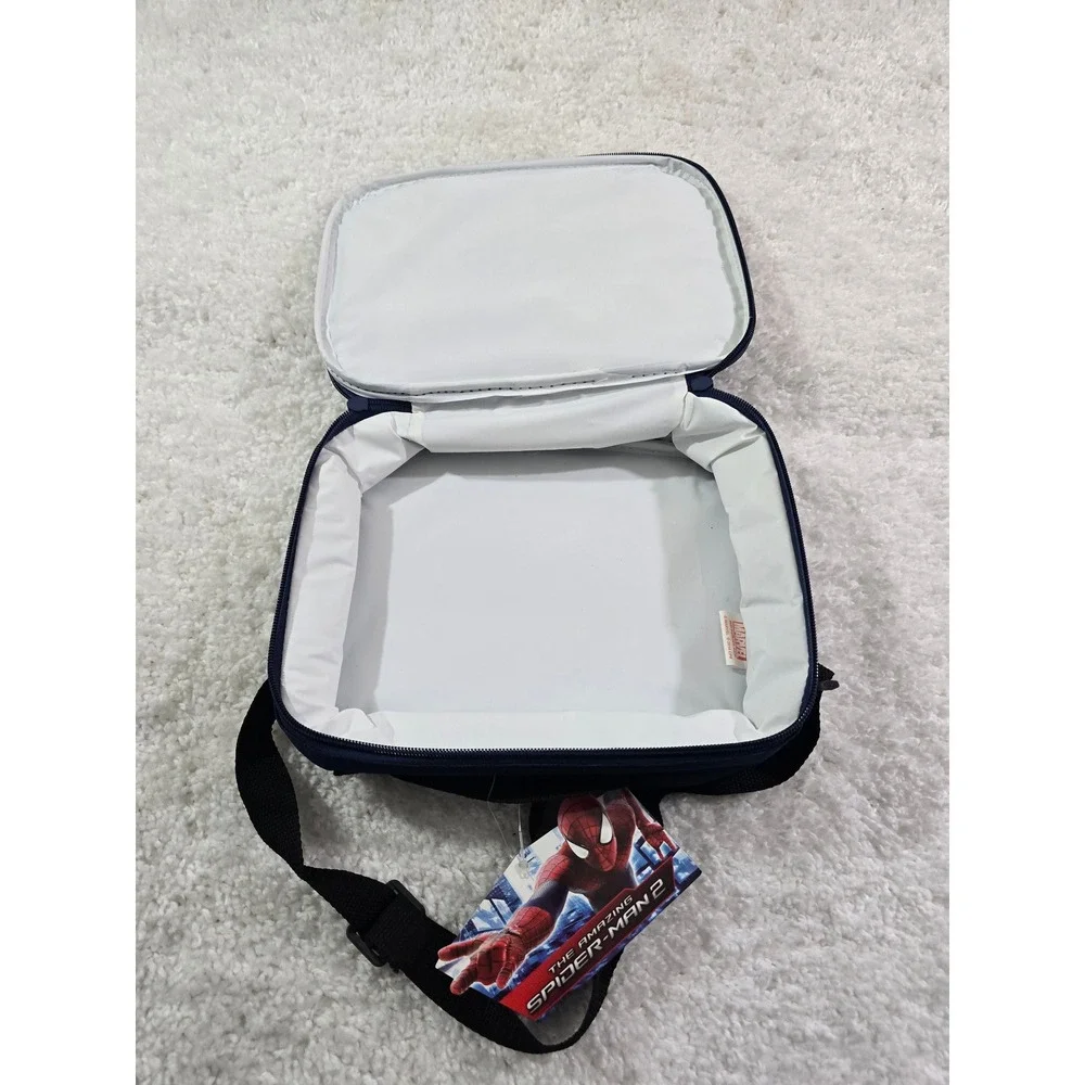 Marvel The Amazing Spider-Man 2 Kids School Lunch Bag Blue Insulated SPSLK NEW